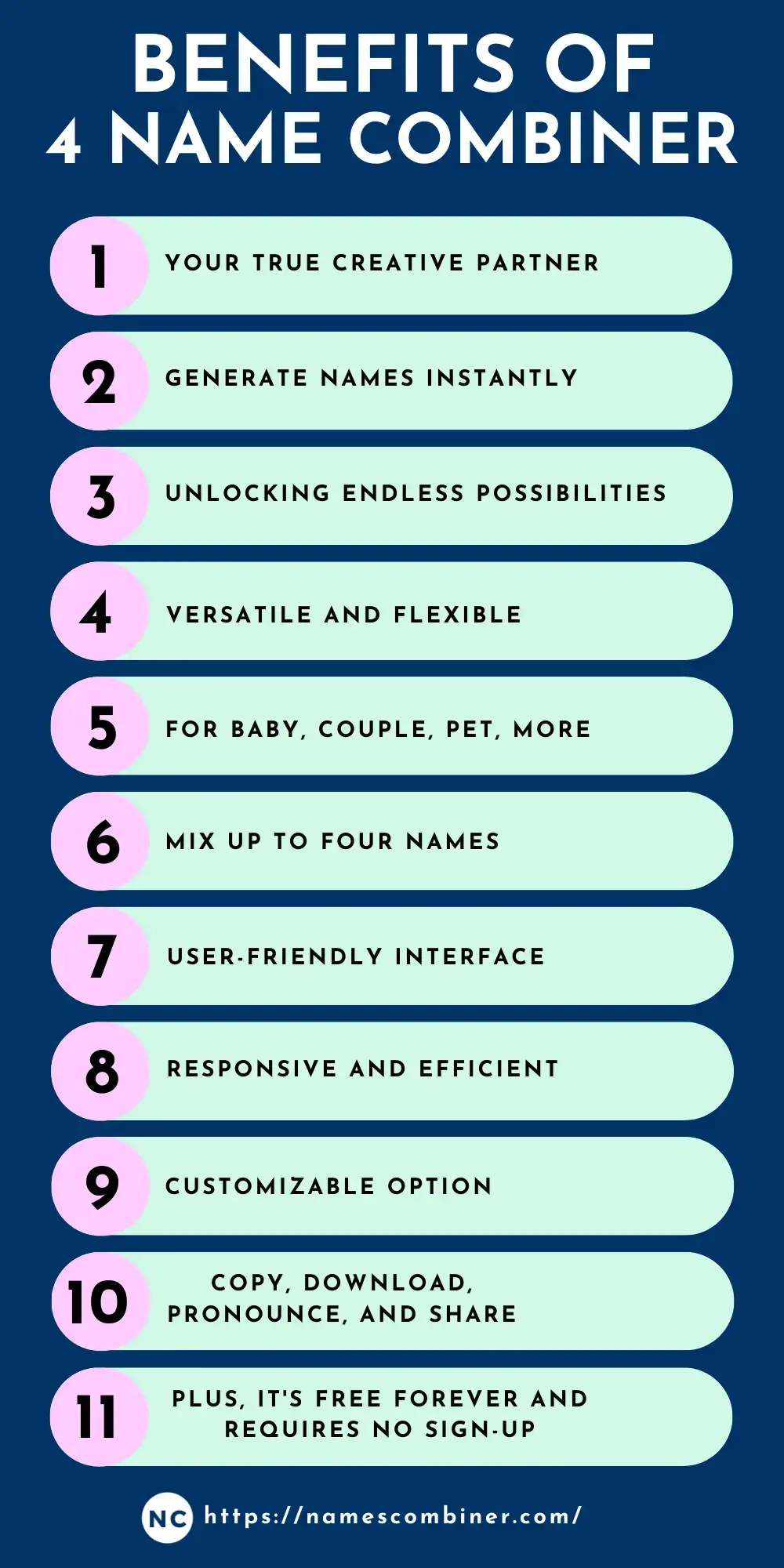 Benefits of 4 Name Combiner