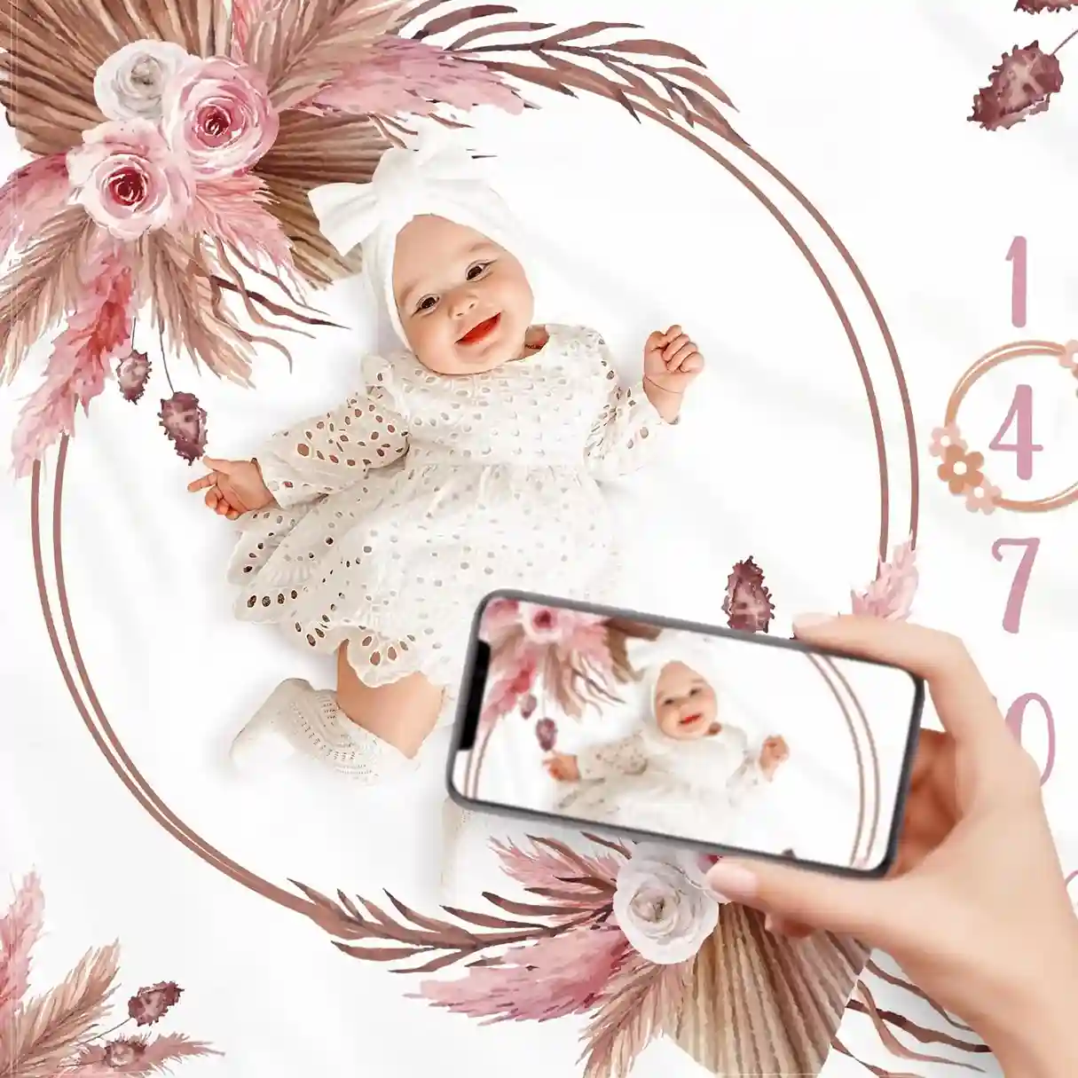 Baby Monthly Milestone Blanket