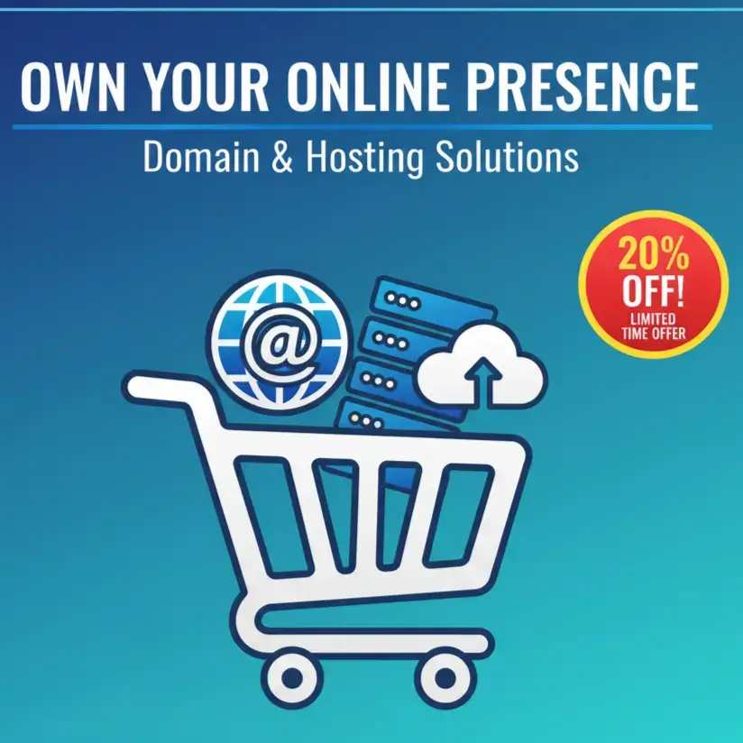 Online presence promotion with discount